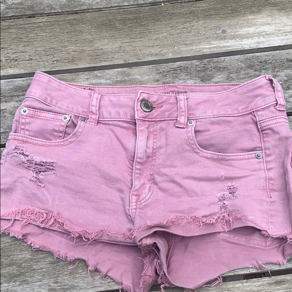 Pink American eagle shorts